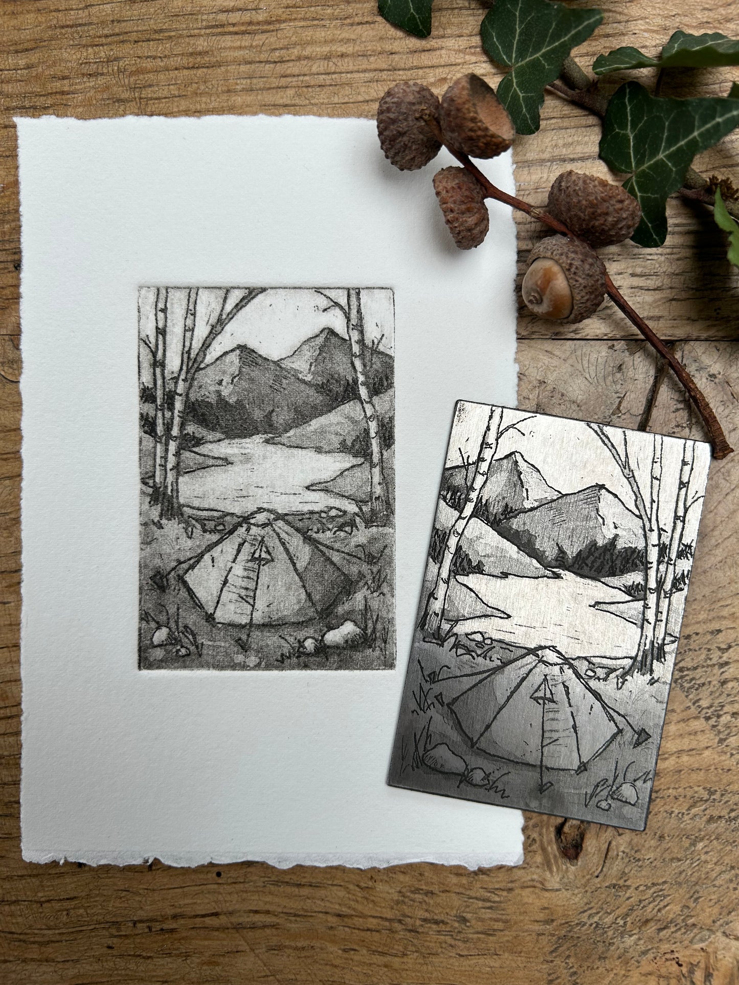 Camping Mini-print