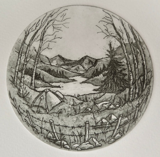 Wild Camping - Etching