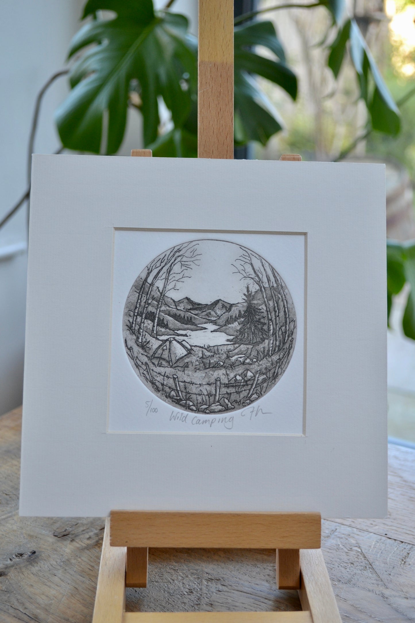 Wild Camping - Etching