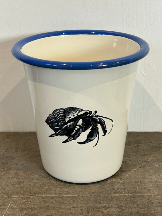 Hermit Crab Etched Enamelware Tumbler