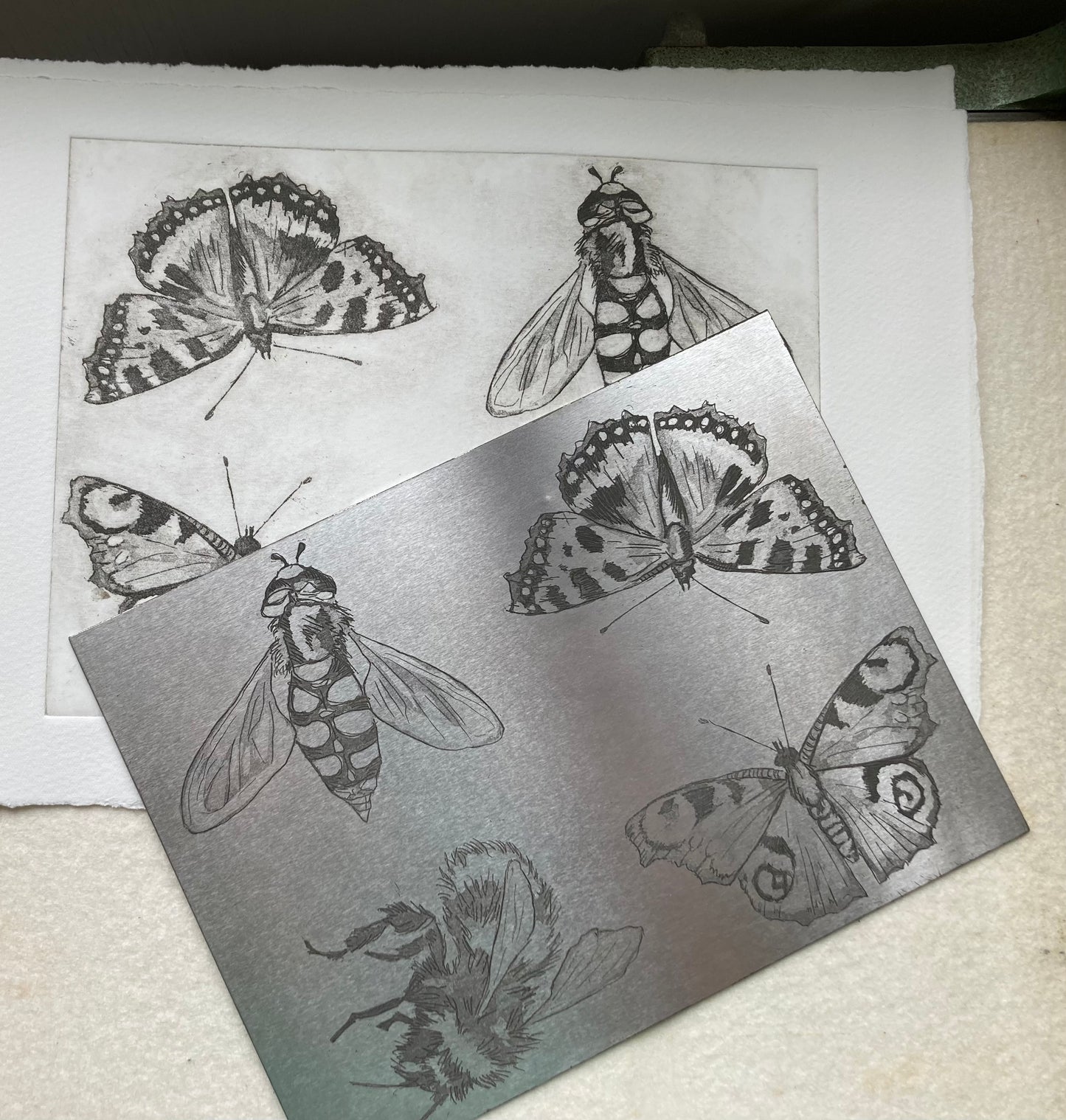 Sketchbook/notebook A6 Bee design