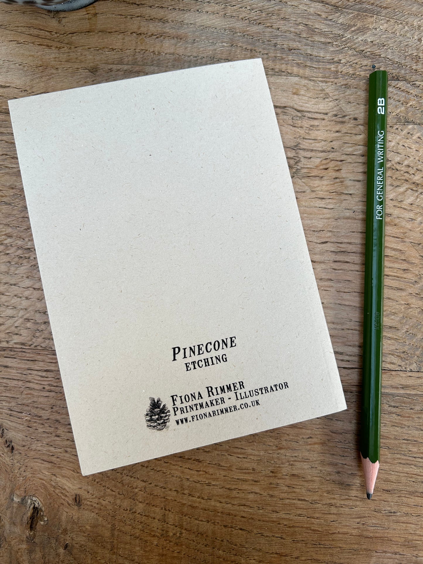 Sketchbook/notebook A6 Pinecone design