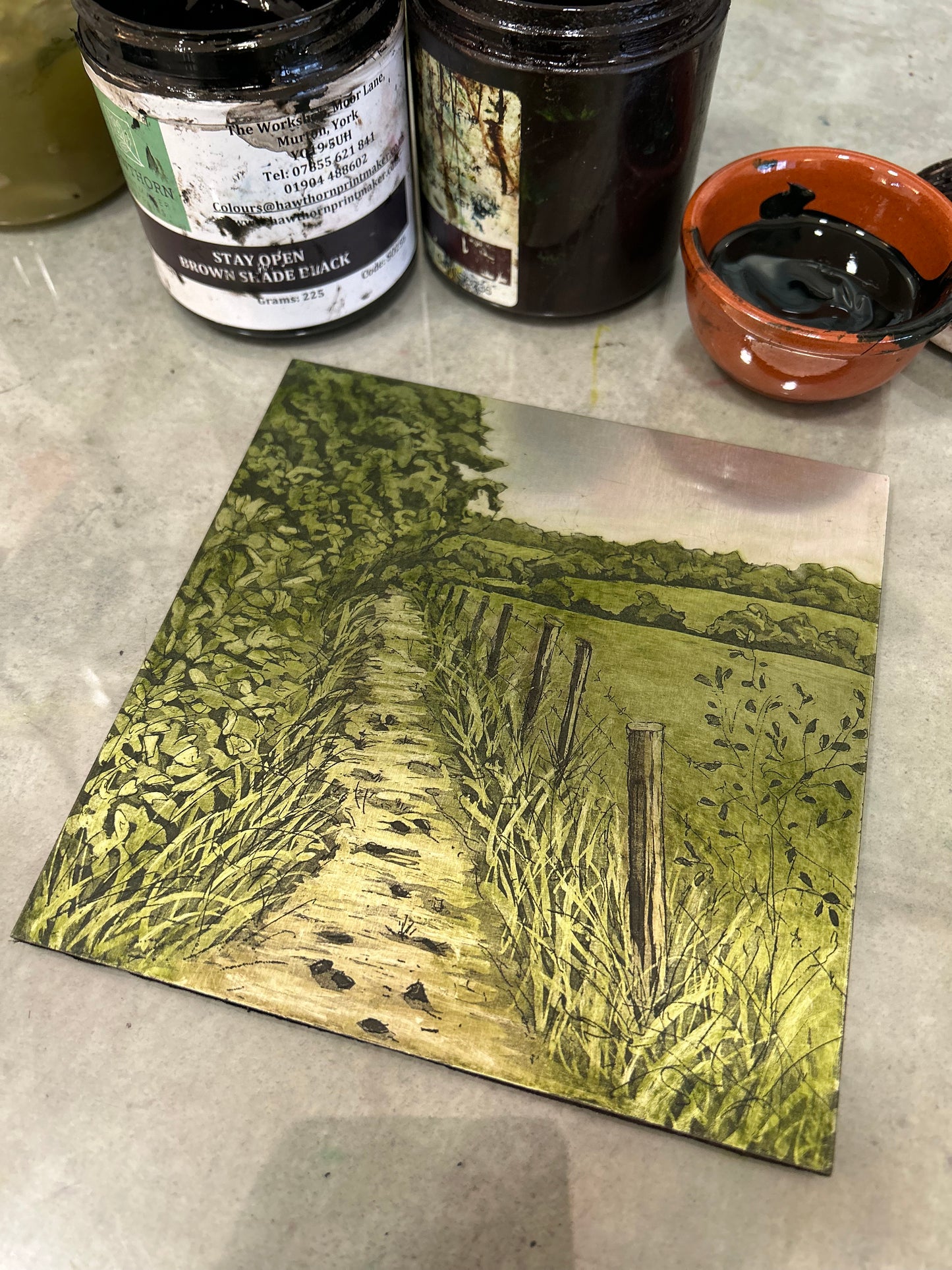 Path to Rotten Hill - Etching
