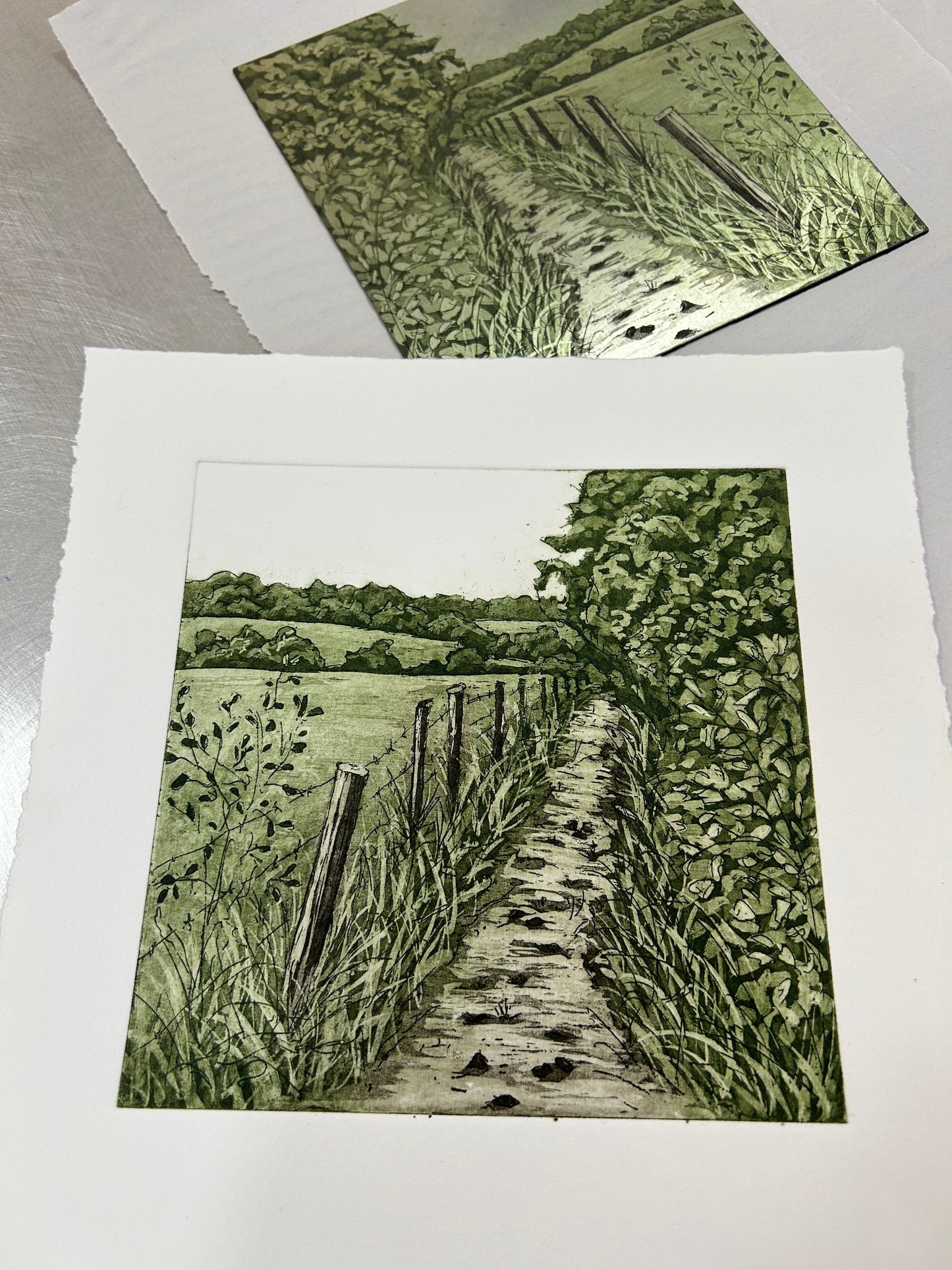 Path to Rotten Hill - Etching