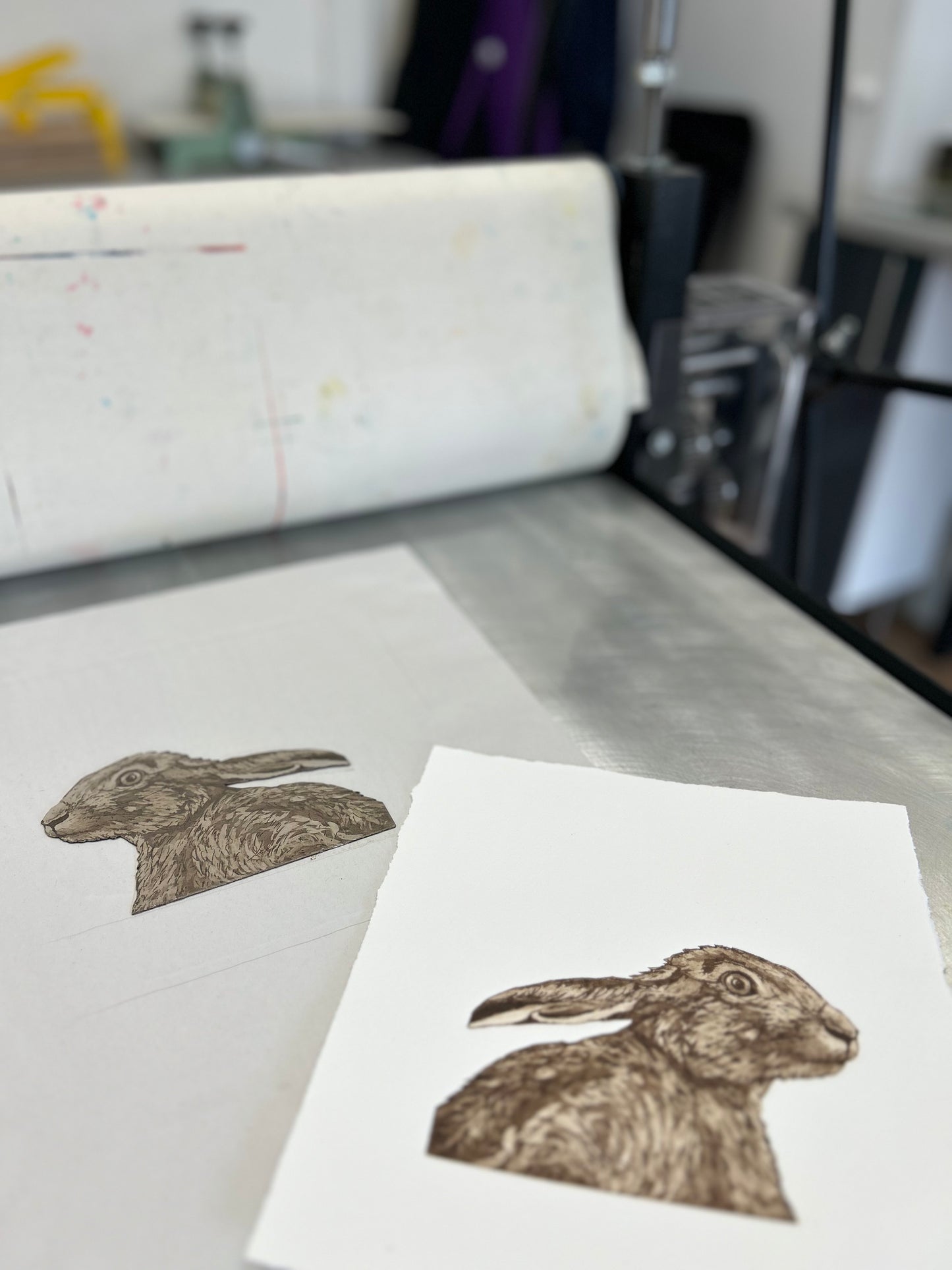 Hare Etching