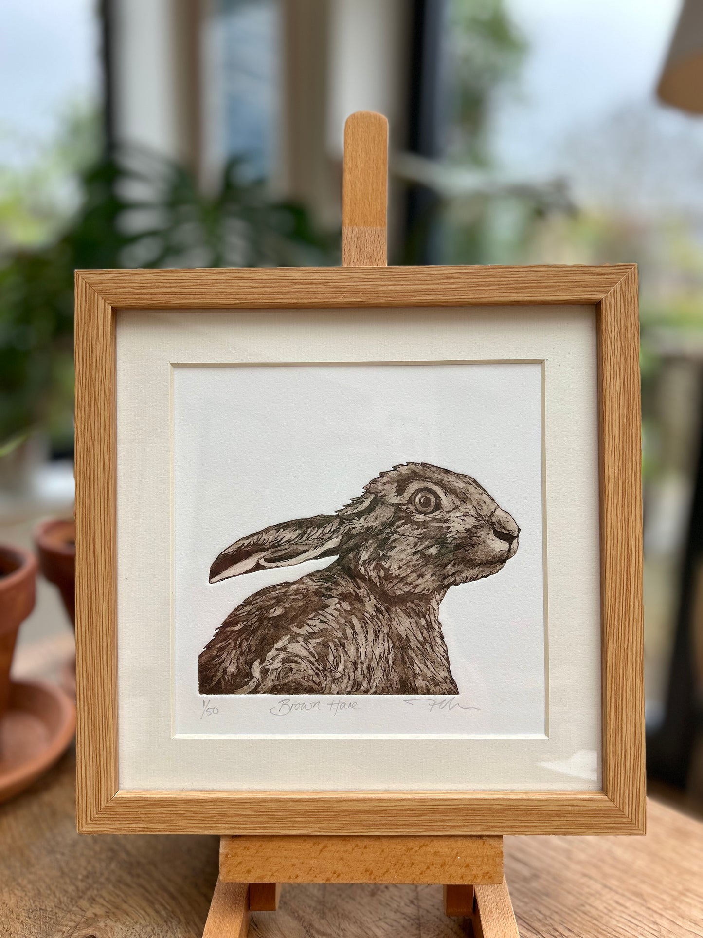 Hare Etching
