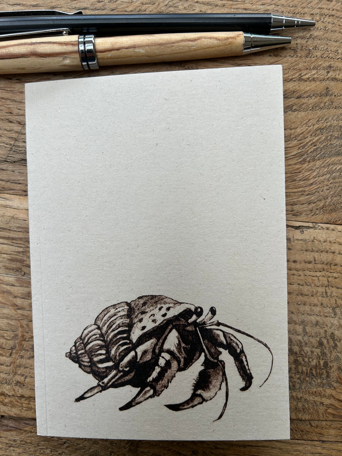 Sketchbook/notebook A6 Hermit Crab design