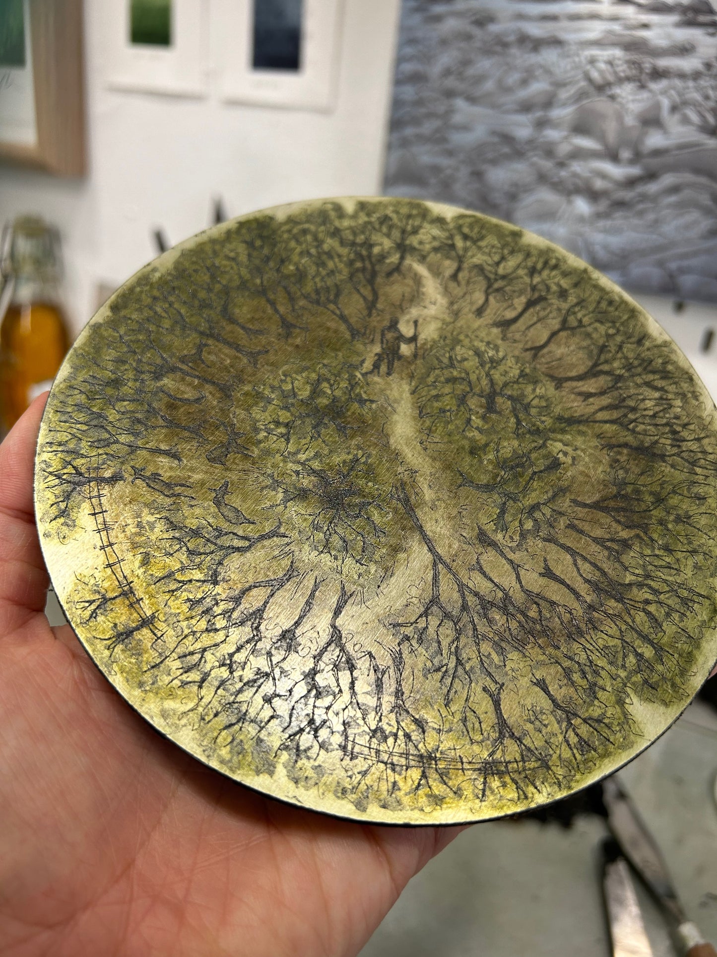 Journey Through the woods II, Etching