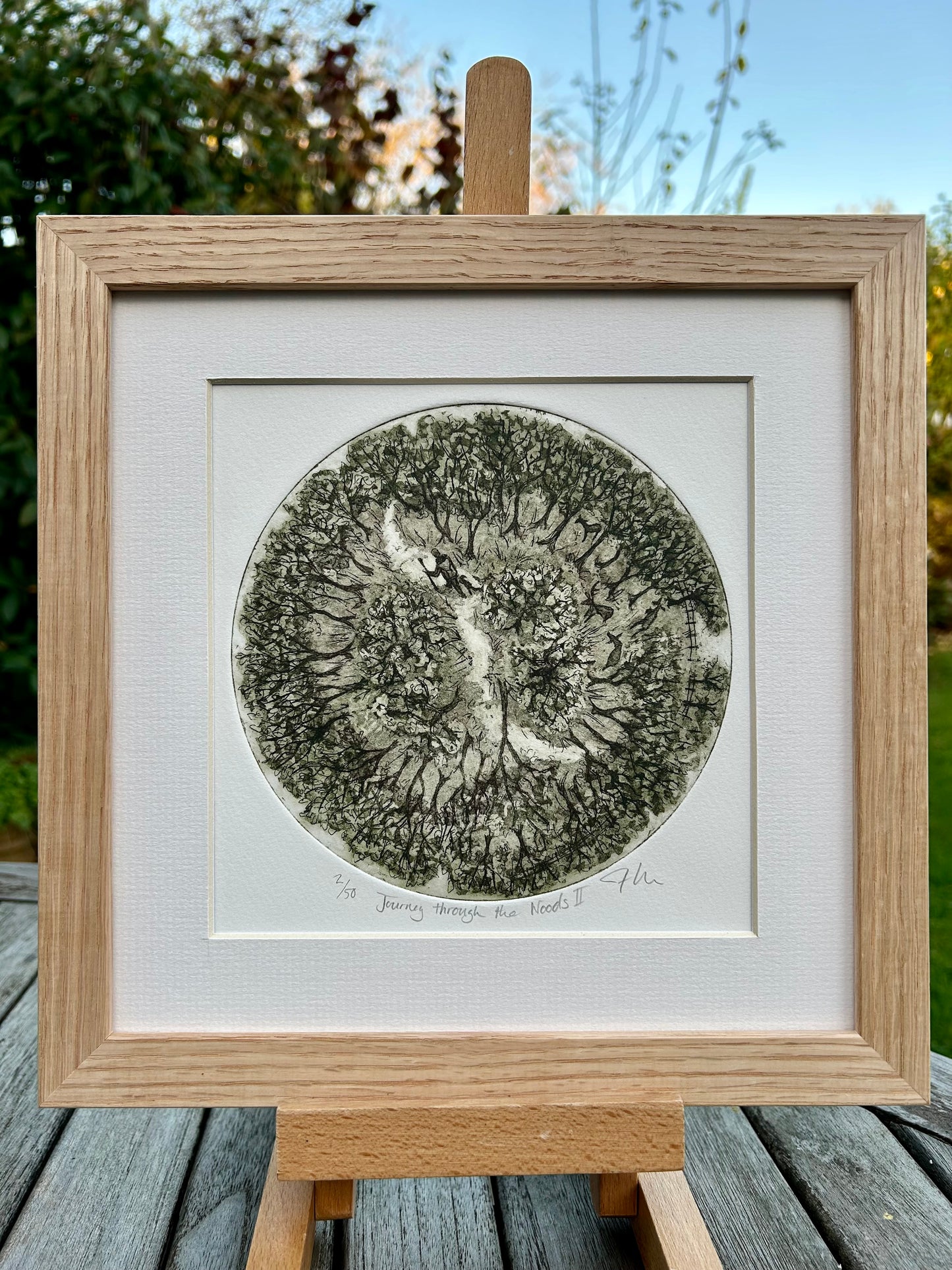 Journey Through the woods II, Etching