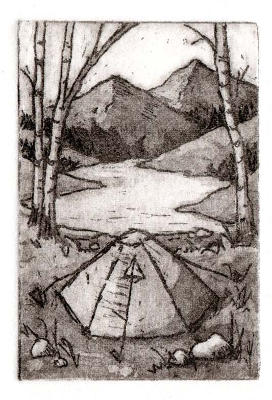 Camping Mini-print