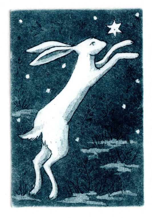 Midnight Hare Mini-print